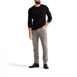 Express Men's Light Gray Slim Straight Jeans